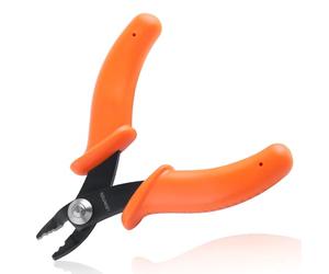 LeonTool 3,3 Pouces Mini Bead Pince à Sertir Outil de Sertissage avec Mâchoire Incurvée Pour Bijoux 2mm et 3mm