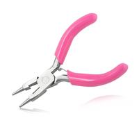 LEONTOOL 3 pouces Mini pince à nez rond pour la fabrication de bijoux avec Cutter pince à boucle de fil mâchoires lisses pince à Plier de fil petits outils de fabrication de bijoux fournitures
