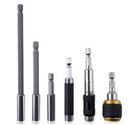 LEONTOOL 6PCS porte-embout magnétique 1/4" Hex Shank porte-embout magnétique Flexible porte-embout pivotant magnétique rallonge de barre pour perceuse tournevis électrique Impact Driver