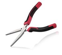 LEONTOOL 8" de long pince à bec plat mâchoire dentelée Pince à bec de canard extra longue pince plate pour la fabrication de bijoux, la pêche, l’enroulement de fil, l’artisanat