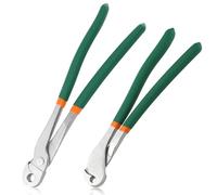 LEONTOOL Ensemble de 2 pinces J-Clip, pince de construction de cage robuste, pince en J ergonomique à bec droit et incurvé pour la construction de cages à lapins, de poulaillers et plus encore