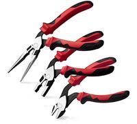 LEONTOOL Ensemble de pinces à haut levier à tête coudée de 20,3 cm de long - Pince coupante diagonale de 17,8 cm - Pince universelle de 17,8 cm - professionnel pour économiser 35% de travail