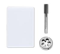 LEONTOOL Ensemble de tarauds et filières UNEF 1/2"-28, HSS 1/2" x 28 UNEF en acier rapide avec matrice de filetage ronde pour droitier, kit de tarauds et filières pour réparation de filetage de vis