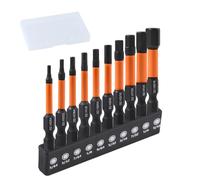 LEONTOOL Impact Hex Head Allen Drill Bit Set 10 pièces SAE (5/64"-5/16") Foret à clé Allen magnétique, 1/4" à tige hexagonale S2 en acier 2" pour l’assemblage de meubles et les réparations de voitures