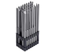 LEONTOOL Jeu d’embouts de sécurité extra longs de 32 pièces pour clés Torx Pozidriv inviolables, vis à trois ailes, jeu d’embouts Torx de 6 po de long, embouts de tournevis magnétiques