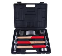 LEONTOOL Kit d’outils de réparation de carrosserie automobile 7 pièces, ensemble de marteau et de chariot de carrosserie automobile en acier au carbone pour la réparation des bosses d’aile