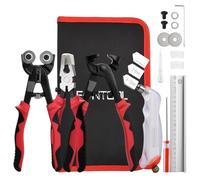 LEONTOOL Kit de 10 outils de coupe pour verre et carrelage - Pince molette à mosaïque, pince à verre à mâchoires courbes, pince à carrelage, coupe-verre - Pour vitrail, faïence, miroir, bricolage