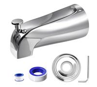 LEONTOOL Kit de réparation pour bec déverseur de baignoire, 2 tiges de soupape de dérivation avec joints et clapets de dérivation pour robinet de douche et de baignoire qui fuit