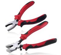 LEONTOOL Kit d'outil de coupe de verre 2-en-1 - Pince courante et pince à égreffer avec embouts en caoutchouc pour l'installation de matériel de porte-clés et le travail sur verre teinté