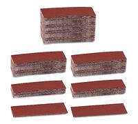 LEONTOOL Lot de 100 micro ponceuses de finition en oxyde d'aluminium Grain 180 8,9 x 3,1 cm pour petits projets en bois, métal, petits projets d'espaces restreints, travaux de polissage