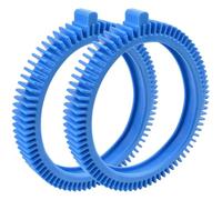 LEONTOOL Lot de 2 896584000-143 Kit de pneus Avant Bleus avec pneus dentés universels de Remplacement Super Hump pour nettoyeurs de Piscine Polaris 180, 280, 360 et 380