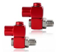 LEONTOOL Lot de 2 raccords de tuyau d'air pivotants de 6,35 mm NPT pivotant à 360 degrés, raccords de tuyau d'air NPT mâle et femelle de 6,35 mm, raccords d'air industriels et adaptateur d'outils