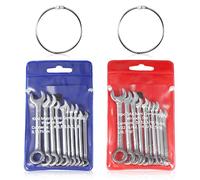 LEONTOOL Lot de 20 clés à molette métriques SAE - Mini clé à molette - Pour utilisation dans l'industrie automobile