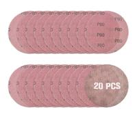 LEONTOOL Lot de 20 disques abrasifs maille 5 pouces Grain 80 - Disques à poncer Velcro anti-colmatage pour ponceuse orbitale - Abrasif sans poussière pour bois, métal, plâtre