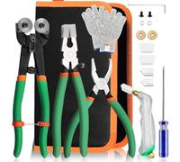 LEONTOOL Lot de 20 outils de mosaïque Pince à carreaux de verre à roulettes de 20,3 cm avec roue de coupe de rechange et pince à verre