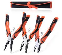 LEONTOOL Lot de 3 pinces multifonctions 6 en 1 avec pince à dénuder à long bec, pince coupante diagonale, pince d'électricien de 20,3 cm pour réparation de base