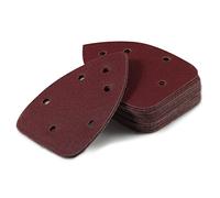 LEONTOOL Lot de 30 feuilles de papier de verre pour ponceuse à souris Grain 120 6 trous