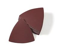 LEONTOOL Lot de 30 patins de ponçage triangulaires oscillants de 80 mm - Grain 2000 - Sans trou - Papier abrasif triangulaire pour polissage du bois et du métal