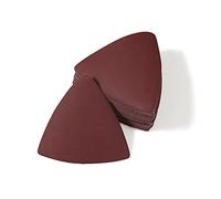 LEONTOOL Lot de 30 patins de ponçage triangulaires oscillants pour outils multifonctions - Grain 600 - Sans trou - Pour le polissage du bois et du métal