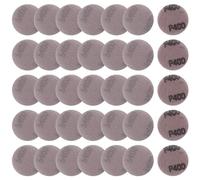 LEONTOOL Lot de 35 disques abrasifs en maille de 5,1 cm - Grain 400 - Sans poussière - Papier abrasif pour cloison sèche - Pour métal, bois, composites