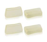 LEONTOOL Lot de 4 embouts de rechange en caoutchouc pour pince à briser, mâchoires plates, matériel de clé de 2,5 cm, pinces à attacher des embouts en caoutchouc pour vitrail pour l'installation
