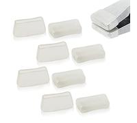 LEONTOOL Lot de 8 embouts de rechange en caoutchouc pour pince à briser, mâchoires plates, matériel de clé de 2,5 cm, pinces à attacher des embouts en caoutchouc pour vitrail pour l'installation