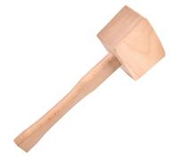 LEONTOOL Maillet en bois 9,5" marteau à glace manuel Broyeurs à glace à usage domestique, Maillet en bois de hêtre massif pour le travail du, travail du cuir, craquage du noyer