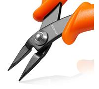 LEONTOOL Mini pince à bec long - Pince à nez pointu - Pointe de 1 mm de diamètre - 10,2 cm - Pince à nez plat et lisse - Outil de fabrication de bijoux