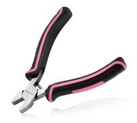 LEONTOOL Mini pince à bec plat court de 11,2 cm pour la fabrication de bijoux, mâchoires lisses, pince à bec de canard, petite pince plate à redresser les fils, fournitures de fabrication de bijoux