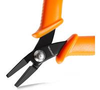 LEONTOOL Mini pince à bec plat pour la fabrication de bijoux - 10,2 cm - Micro pince à mâchoire lisse à bec de canard - Outils de pliage de fils, d'emballage, de formage
