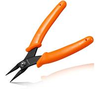 LEONTOOL Mini pince à bec rond avec mâchoires lisses - 12,7 cm - Pointe de 1 mm de diamètre - Outil de précision pour la fabrication de bijoux