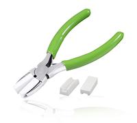 LEONTOOL Mini pince à double mâchoire en nylon de 12,7 cm avec 2 embouts de rechange, outils de fabrication de bijoux pour perlage, boucles, préhension, façonnage de fil