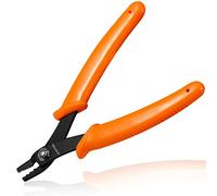 LEONTOOL Mini pince à sertir pour perles de 12,7 cm avec mâchoire courbée et 3 encoches pour la fabrication de bijoux