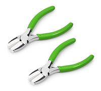 LEONTOOL Pince à bec plat à double mâchoire en nylon Pince à courber le fil métallique Pince à bijoux pour les projets de bricolage à la main Outils