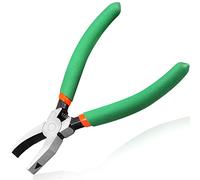 LEONTOOL Pince à Briser Pour Vitrail 15,2 cm - Mâchoire Plate Incurvée 1,9 cm - Outil Pour Verre, Céramique, Mosaïque