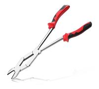 LEONTOOL Pince coupante longue portée XL double pivot Pince coupante latérale à double joint extra longue portée Pince coupante coupante diagonale pour les espaces étroits difficiles à atteindre