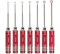LEONTOOL Tournevis hexagonal Set 7 pcs RC Tool Kits 0.9-3.0mm métrique Micro hexagone Allen Clé Kit de tournevis pour RC voiture drone multi-axes modèles d’hélicoptère