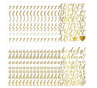 Leopacat 1600 Stickers Lettres Dorées, 30 Feuilles Chiffres Symboles | Lettres DoréEs Scintillantes, 30 Feuilles IdéAl Pour DéCorer Et éTiqueter Objets, Finition Brillante