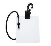 Leopacat Ardoise D'écriture sous-Marine, avec Clip de Porte de Verrouillage Crayon à Plomb Remplaçable Plaque D'écriture Plastique Carnet Plongeurs Création Appareils Communication Plongée