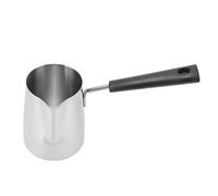 Leopacat CafetièRe Turque, Chauffe Lait, Turque En Acier Inoxydable Avec PoignéE Longue Et Mini Chaude Grec Chauffage Café Fondant Faite La Main Pour Home Cafe Maison Latte Art