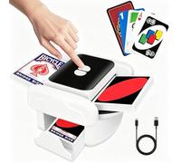 Leopacat Distributeur De Carte Automatique, MéLangeur De Cartes, Melangeur De Carte Manuelle, MéLange De Cartes à Jouer Rechargeable par USB pour Jeux De Cartes Poker, Blackjack, Texas Hold'em