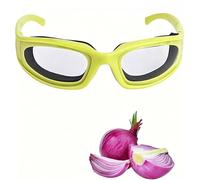 Leopacat Lunettes pour Oignons Anti-Larmes, Protection des Yeux avec Mousse de Confort pour Découper Oignons, Ail et Piments, Accessoire de Cuisine Ergonomique, Vert