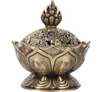 Leopacat Porte-Encens Bouddha Lotus, 7X7Cm Bol De BrûLeur D'Encens