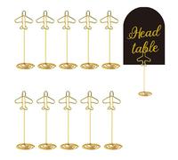 Leopacat Porte Nom Table, 10 PièCes Porte Photo Pince, Marque Place Mariage, Porte Cartes De Table Mariages Porte-Avion Doré Pour NoëL Banquets FêTes Saint Valentin DéCoration FêTes Bureaux Notes