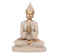 Leopacat Statue De Bouddha De 8 Cm en GrèS MéDitant, DéCoration De Jardin | Sculpture De Bouddha Assis, SculptéE Pour La Maison, La Voiture, Le Bureau, La Salle De Yoga