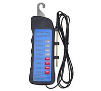 Leopacat Testeur De Tension De ClôTure ÉLectrique 2000V-12000V, Testeur De Cloture VoltmèTre ÉTanche Avec 8 Indicateurs NéOn DéTecteur De Pannes Pour ÉLevage, Ferme, Jardin Et Animaux