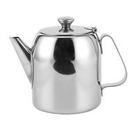 Leopacat ThéIère En Acier Inoxydable, Durable Pichet D'eau Froide Ronde Orientale Arabe à Bec Court Exquis Facile utiliser Utilisé Pour Les Maison Restaurants De Café 850Ml