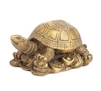 Leopacat Tortue en Laiton, Statue Tortues en Bronze, Sculpture Exquise Forme Chinoise Porte Bonheur Artisanale Salon Chambre Bureau RéCeption Cadeaux Collectionner La De à Domicile