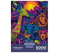 Léopard 1000 Pièces Puzzle Jeu Éducatif Classique Faune Sauvage Jigsaw Puzzle Belle Décoration Puzzle pour Cadeaux De Voyage, Présent 70x50cm/1000pcs