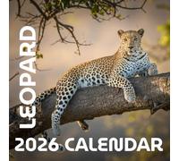 Leopard 2026 Calendar: Elegant and Wild Big Cats of the Jungle | 8.5x8.5 Inch Exotic Wildlife Calendar: Graceful, powerful, and mesmerizing